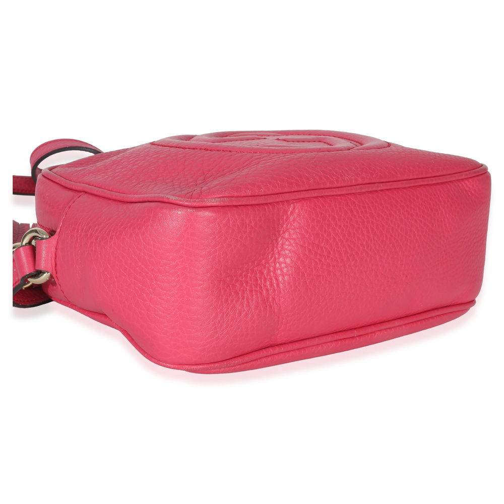 Gucci Pink Pebbled Calfskin Small Soho Disco Crossbody - Picture 7 of 8